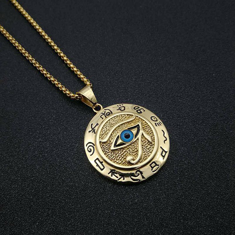 Fashion Eye Stainless Steel Plating Pendant Necklace 1 Piece display picture 3