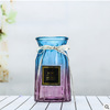 Creative European -style vase color vertical edge craft glass vase living room hydroponic vase decoration dry flower flower arrangement ornaments