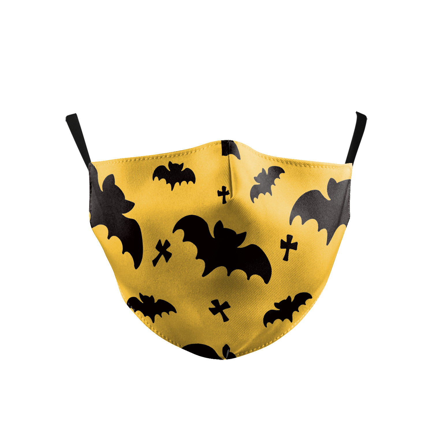 一件代发数码印花防尘可清洗可调节式耳带防护口罩可安装滤芯