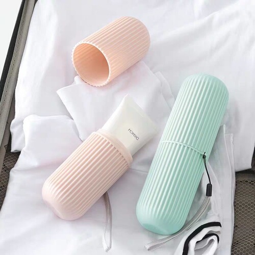 Portable travel toothbrush and toothbrush storage box set creative simple couple mouthwash cup toothbrush toothbrush cup