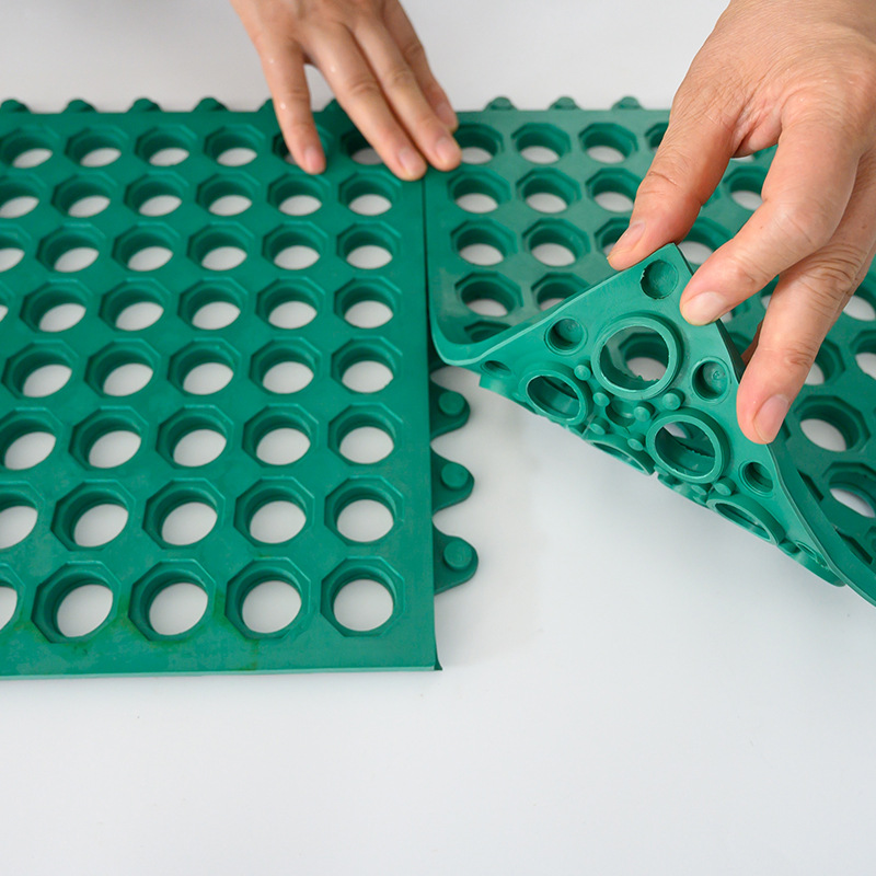 一件代发浴室厨房防止滑倒 排水带孔橡胶垫 厨房酒店耐油橡胶垫 J