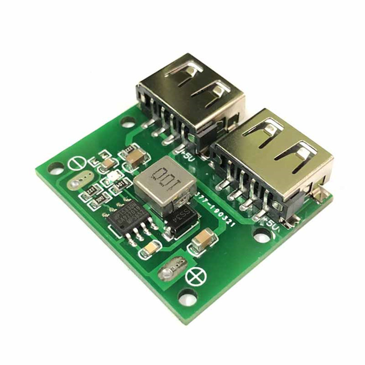 双USB输出 9V/12V/24V转5V 3A DC-DC车载充电 降压稳压充电模块