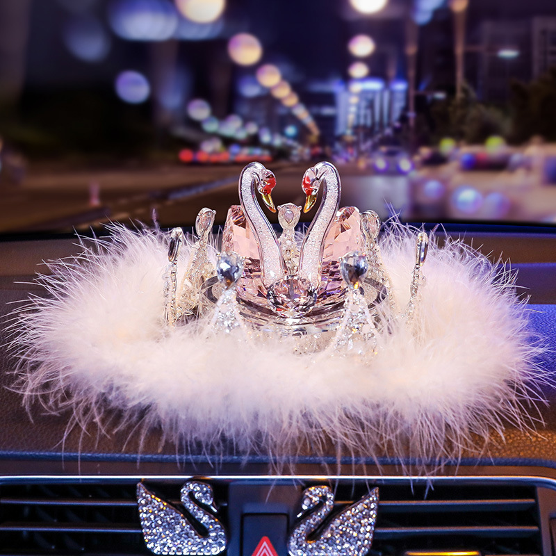 레드 헤드 핑크 스완 향수 시트 + 크라운 B + 깃털 미끄럼 방지 매트