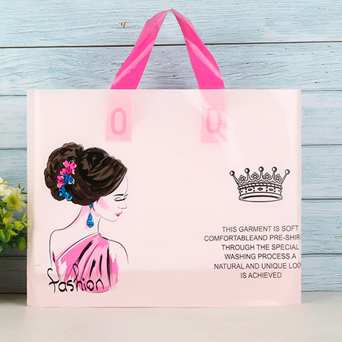 Bolsa de mano, bolsa para ropa, bolsa con logotipo impreso personalizado para ropa, bolsa de regalo, bolsa de cosméticos de plástico engrosado y duradero