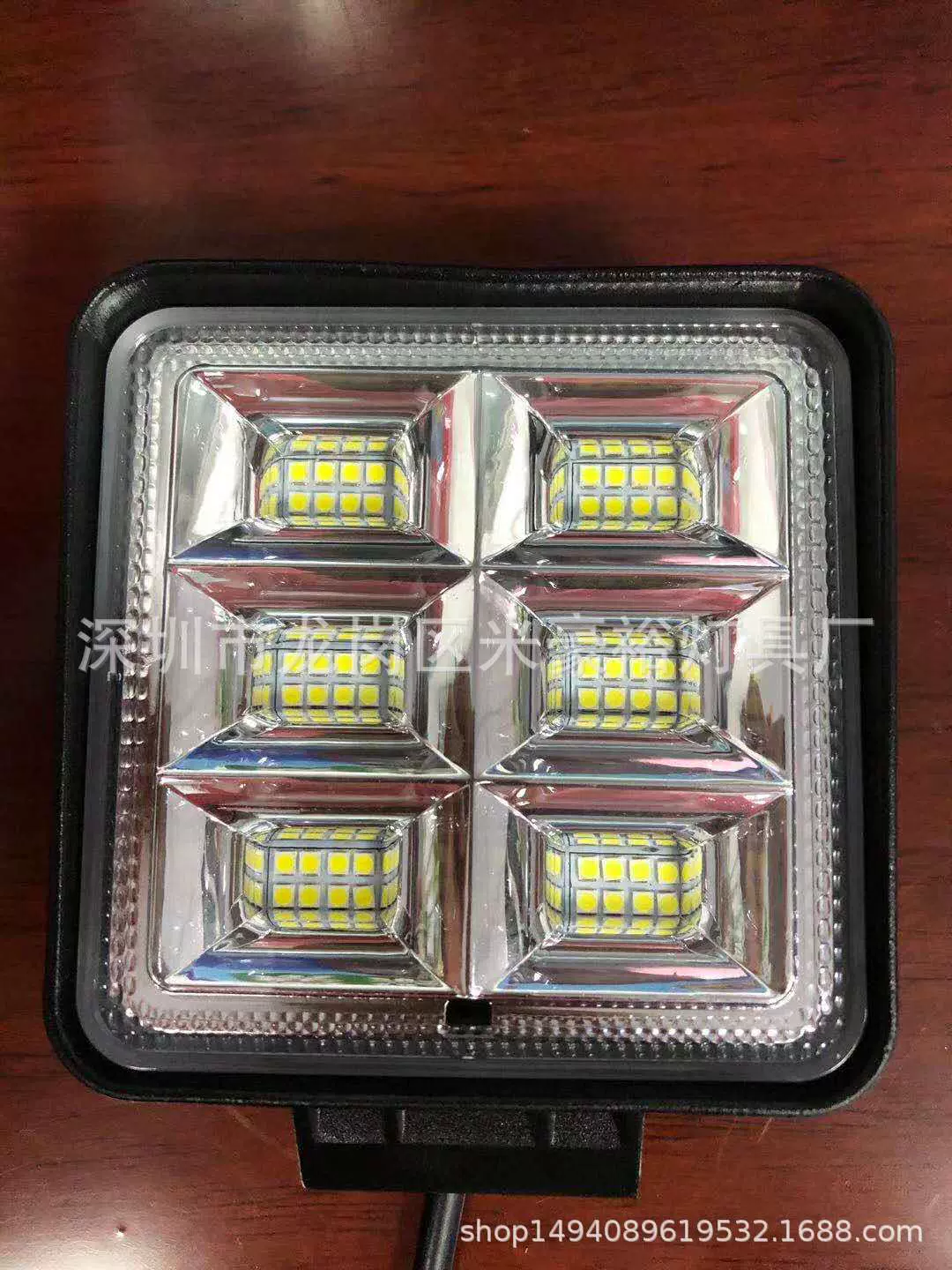 方形192WLED越野车工作灯新款 4寸4珠 6珠汽车改装前杠灯检修灯