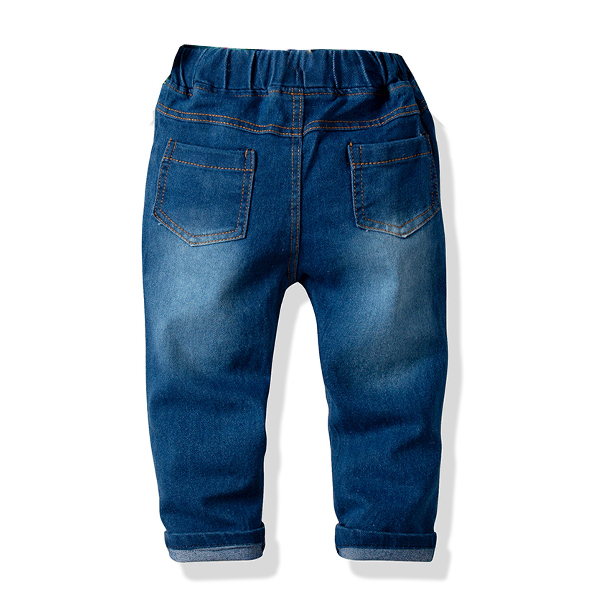 Ropa Para Niños Niños Suéter De Punto Pantalones Vaqueros Elásticos Traje display picture 6