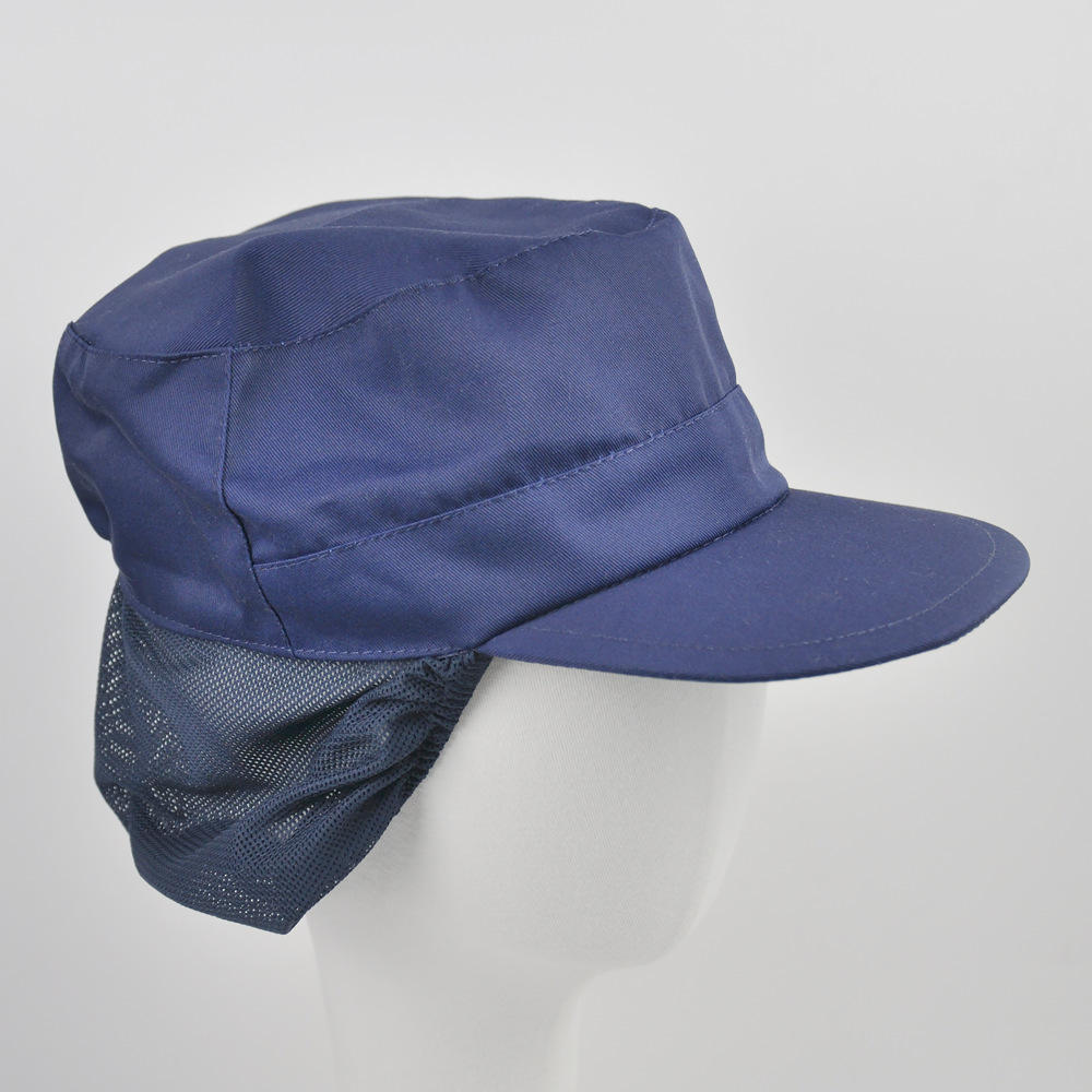 Sombrero de comida tapa de malla transpirable taller tapa de trabajo a prueba de polvo fábrica de alimentos con borde blanco puntera verano hombres y mujeres