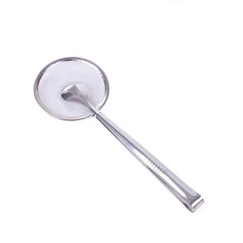 Wholesale stainless steel colander for frying fried food, oil scoop for tofu powder sieve, filter, food oil clip