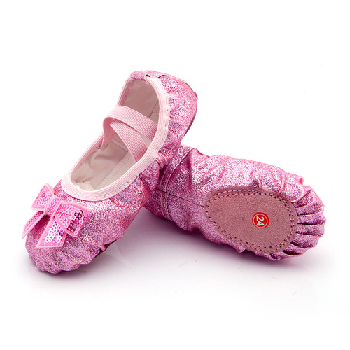 Ballet gymnastics practice modern dance shoes for women girls dancing shoes children perform ballet shoes buling beautiful little girl soft-soled shoes