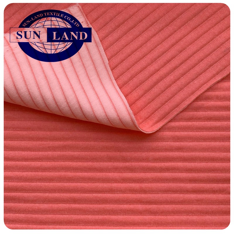 菱形提花270g全涤氨纶布料 空气层针织面料 优质健康布