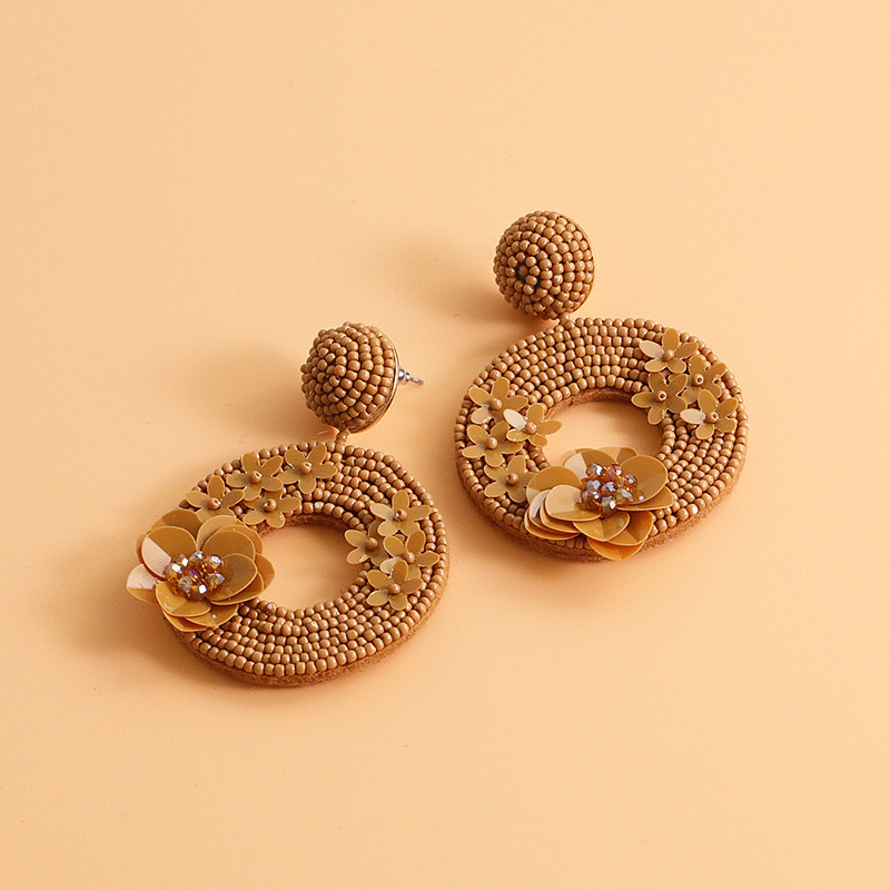 New Fashion Rice Beads Earrings For Women Wholesale display picture 1