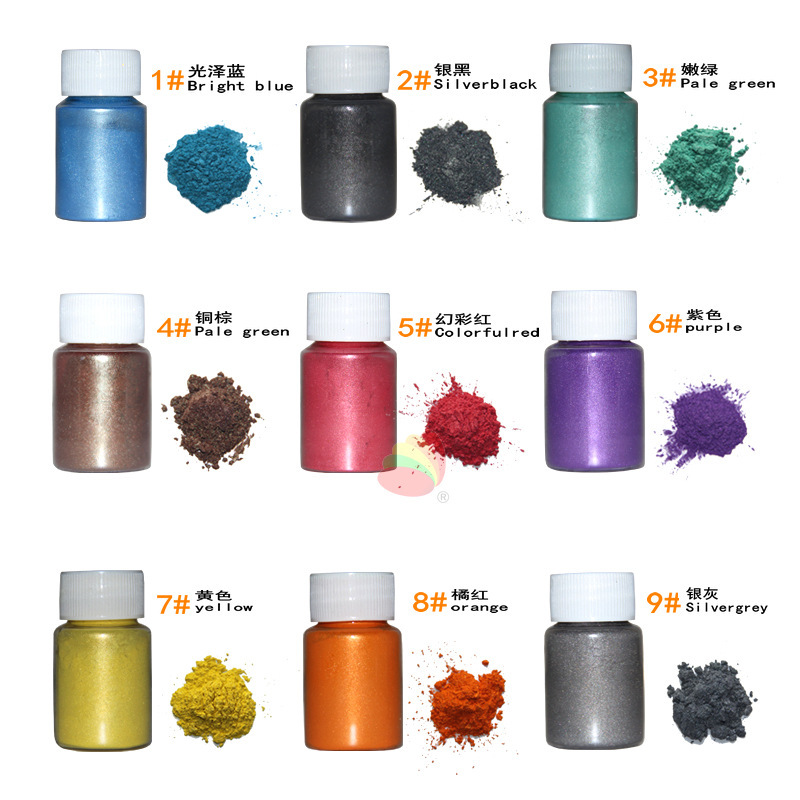 Beauty Makeup Nail Pearlescent Powder Crystal Gel Drop Material DIY Tone Slime Mud Ink Crafts Pearlescent Pigment