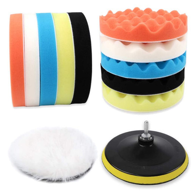 Cross border Source of goods automobile polishing wax RABIN wool polishing Cushion 7 Foam pad M14 Polishing Kit