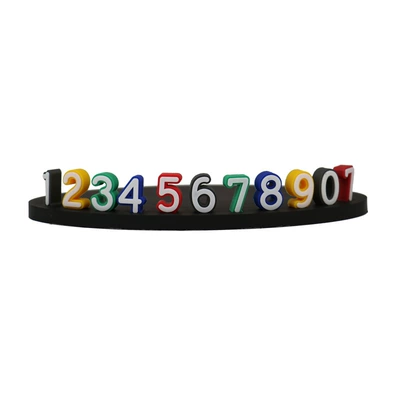 number plate luminous color three-dimensional | Nömrəli dayanma kartı
