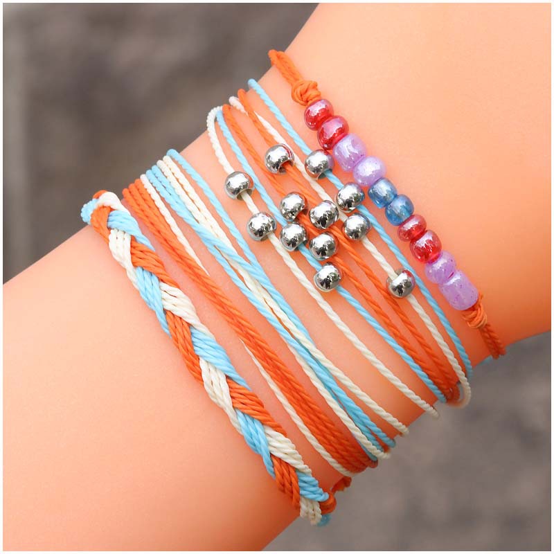 Vacation Waves Wax Line Bead Womenu0027S Bracelets 1 Set