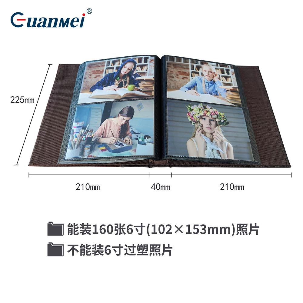 [Guangmei factory leather photo album memorial album A6 storage album gift with pocket PP 6-inch photo album notebook]