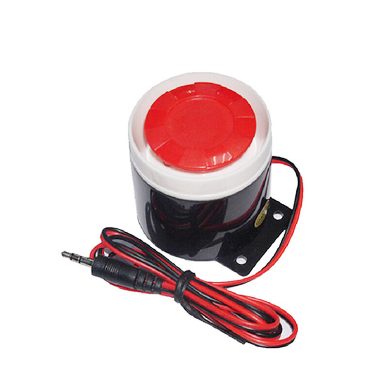 厂家直销警号防盗主机外置小喇叭120高分贝喇叭有线高音小喇叭