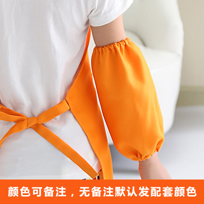 Moda coreana delantal de los niños cocina cafetería leche tienda de té arte pintura hombres y mujeres ropa de trabajo logotipo personalizado