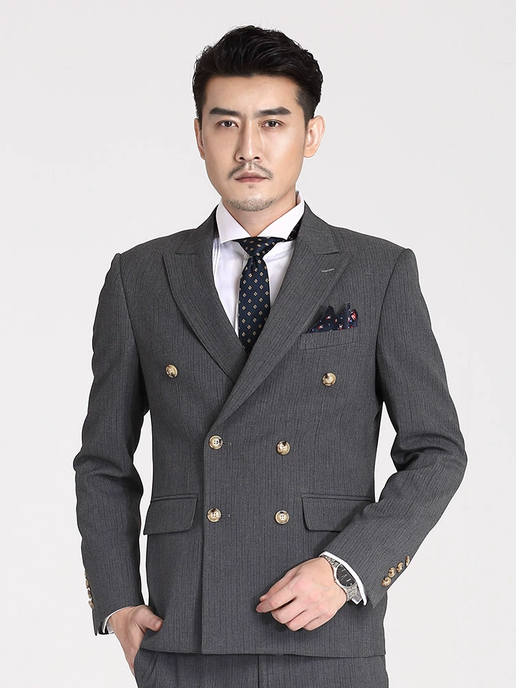 Демисезонный модный комплект, костюм, 2020 год, британский стиль, slim fit