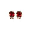 Bar, fashionable earrings, universal crystal, accessory, Korean style