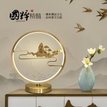 新中式台灯床头柜灯全铜装饰陶瓷中国风禅意创意个性客厅卧室书房