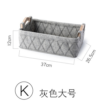 Fábrica al por mayor cesta de almacenamiento de fieltro ropa sucia cesta de almacenamiento de fieltro libro hogar caja de almacenamiento de fieltro