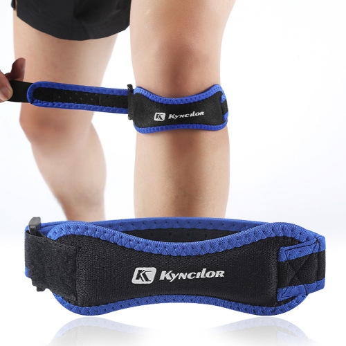 Men's and Women's Sports Fitness Basketball Running Mountaineering Cycling Protection Single Patella Belt Knee Protector Diving Material Leg Belt Wholesale