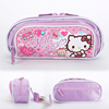 Hello kitty, capacious cute pencil case for elementary school students with bow, wholesale