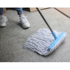 Mop mop household commercial widened and thickened water mop ordinary stainless steel rod cotton yarn cotton thread mop mop