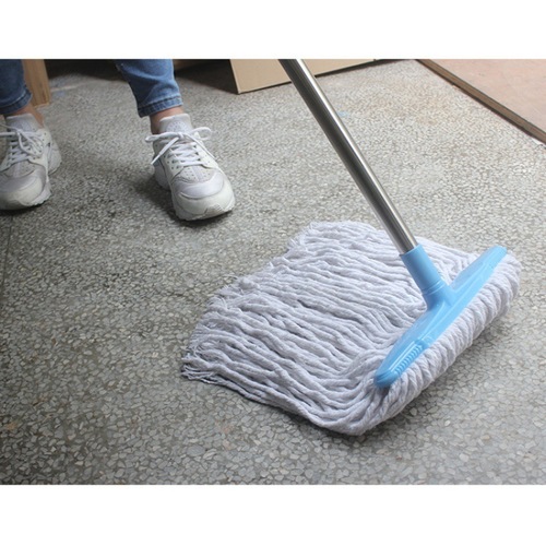 Mop mop household commercial widened and thickened water mop ordinary stainless steel rod cotton yarn cotton thread mop mop