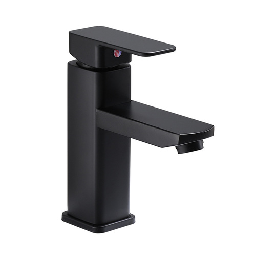 Square black above counter basin basin faucet European style bathroom wash basin under counter basin hot and cold faucet