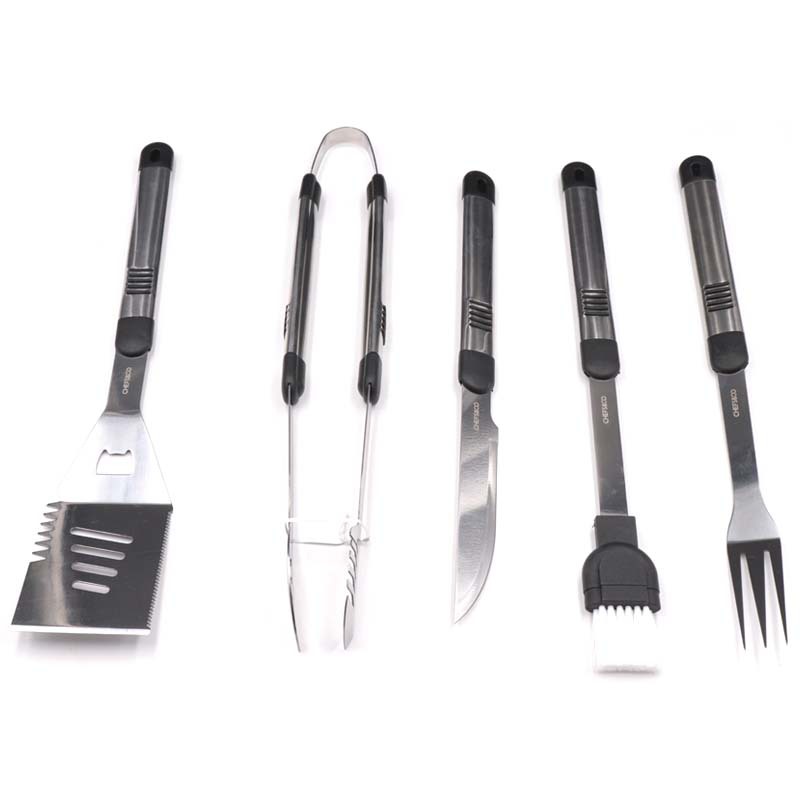 Bbq al por mayor Amazon barbacoa al aire libre caja de aluminio traje 5 piezas parrilla set Hongyang barbacoa parrilla fuente fábrica