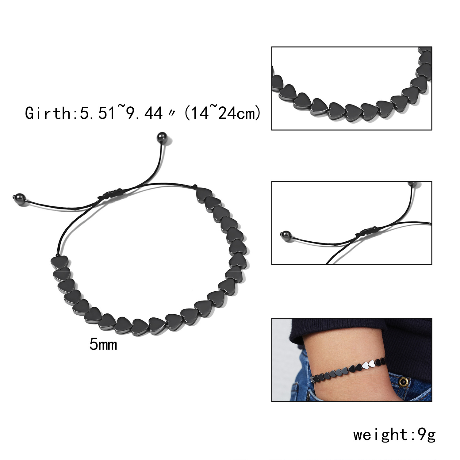 Simple Style Geometric rope Handmade Menu0027S Bracelets 1 Piece