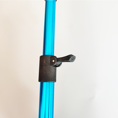 鋁合金抄網杆 鋁合金魚竿地插炮台釣箱釣椅杆架竿架漁具用品