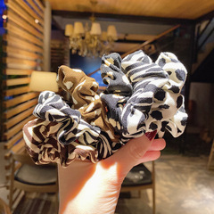 Autumn/Winter New Retro Leopard Print Large Bow Hair Tie Fashion Stylish Wave Hairband for Women Korean Version Chanel Style Hairband