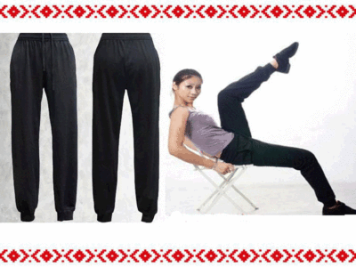 男女加绒萝卜裤高腰莱卡棉舞蹈紧口裤练功裤健美操形体服瑜伽服|ms