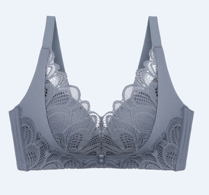 新品无钢圈小胸聚拢性感美背胸罩内衣女女士收副乳调整型文胸套装