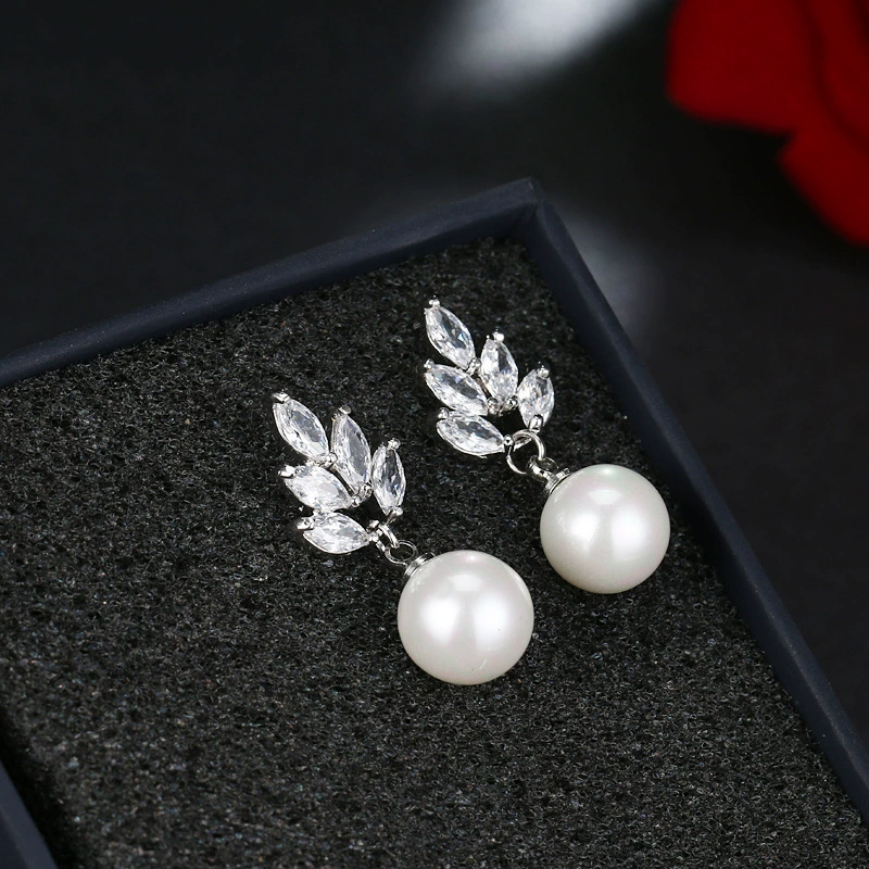 Серебряная игла, брендовые серьги из жемчуга, серебро 925 пробы, интернет-знаменитость