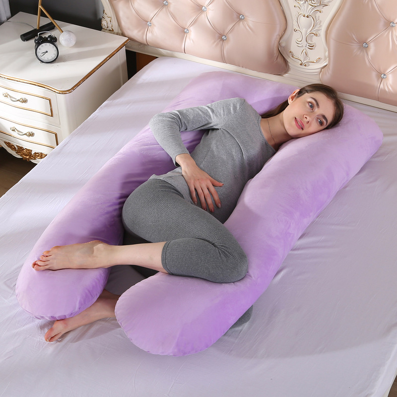 Soporte de cintura transfronteriza lado dormir en forma de U almohada apoyo del vientre almohada de enfermería Tmall Amazon suministro directo almohada de maternidad
