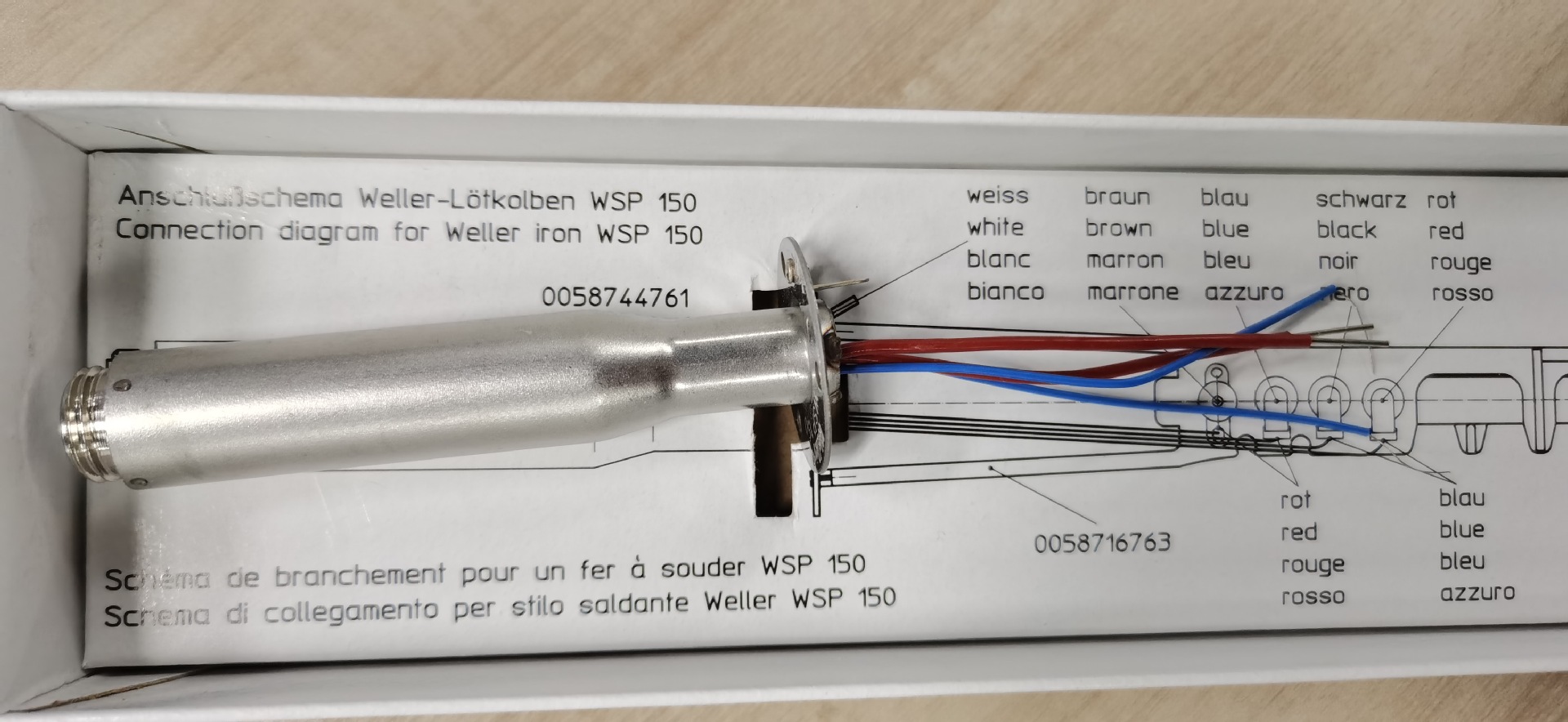 德国weller原装WSP150发热芯150W焊接机器人用发热芯WSP150焊笔