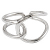 Tide, fashionable retro small design ring, silver 925 sample, on index finger