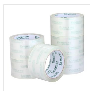 齐心 JP5506-6普透封 6卷/筒 55mm*60y 1830文具胶JP6010-6封箱胶