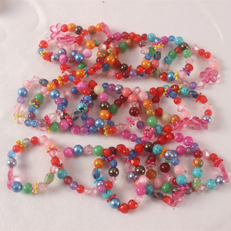 混色珠子手链