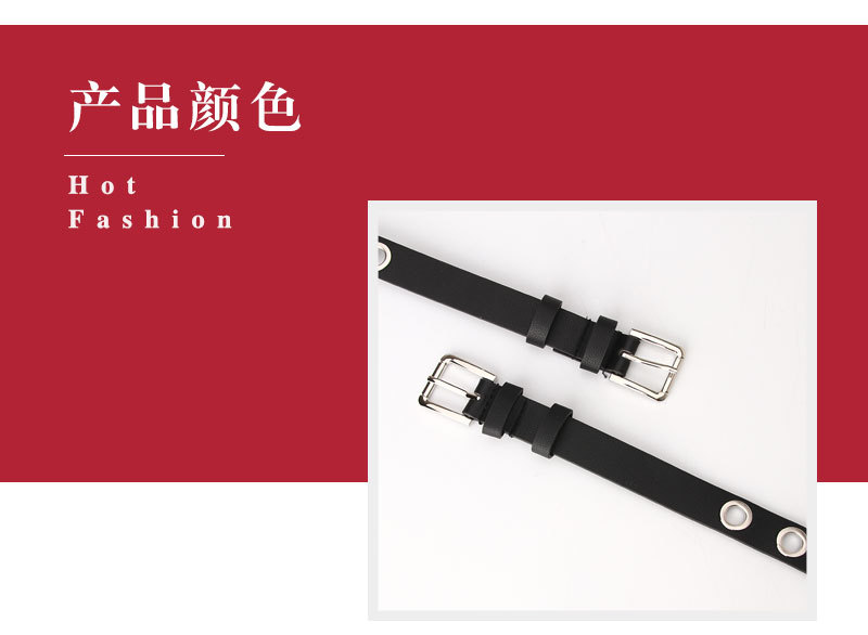 Women's Band Fashion Hollow Decorative Belt With Jeans Punk Style Pu Belt Wholesale Nihaojewelry display picture 1