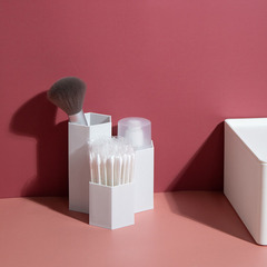 Makeup brush storage tube, beauty brush bucket, organizer box, cosmetic storage container, women's eyebrow pencil & brush tool organizer, makeup sponge storage