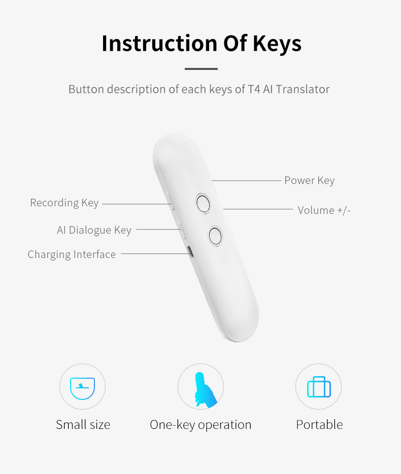T4智能翻译棒AI智语音拍照翻译机97种语言远程翻译商务办公旅游详情7