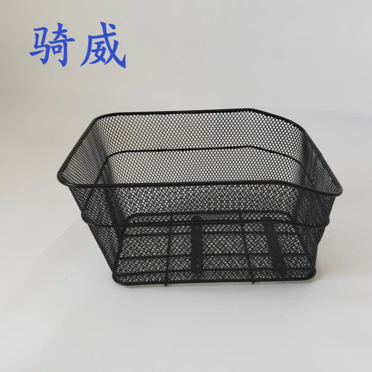 Велосипедная корзина задняя сетчатая корзина электрическая корзина для горного велосипеда пластиковое погружение черный большой