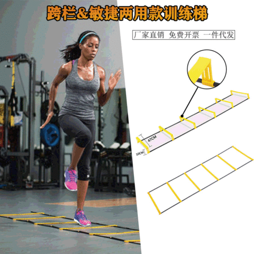 Factory direct sales Multifunctional dual-purpose training ladder Speed ​​rope ladder Multi-specification agility ladder Football training supplies