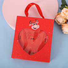 现货批发新年儿童发饰盒礼物包装盒宝宝发夹头饰套装手提式包装盒