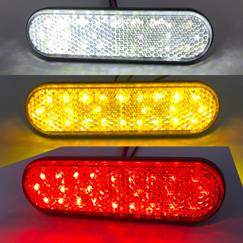 Fábrica al por mayor automóvil motocicleta camión pesado lámpara lateral universal lámpara lateral reflector tres colores